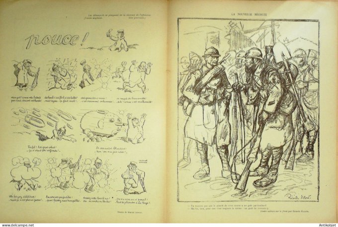 Le Rire Rouge 1916-10- 7 #  99 Journal humoristique Ed.Originale M.Ribot