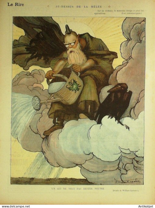 Le Rire Rouge 1916-10- 7 #  99 Journal humoristique Ed.Originale M.Ribot