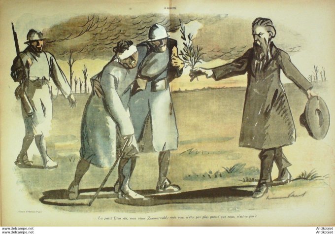 La Baionnette 1916 # 057 (Pacifistes) Sem Nam Pezilla Harley Hermann Planas