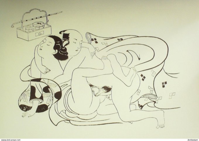 Estampe Japonaise scène érotique (Torii iyonobu 1664-1729)