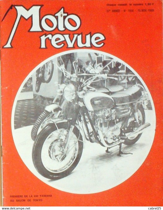 Moto Revue 1969 n° 1954 350 Enduro Kawasaki Salon de Tokyo Suzuki T350