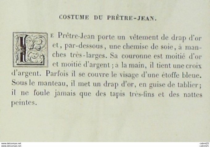 Italie Prêtre JEAN 1859