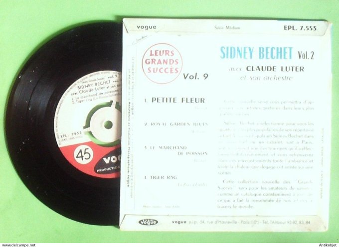 Bechet Sidney 45T EP Petite fleur 1959