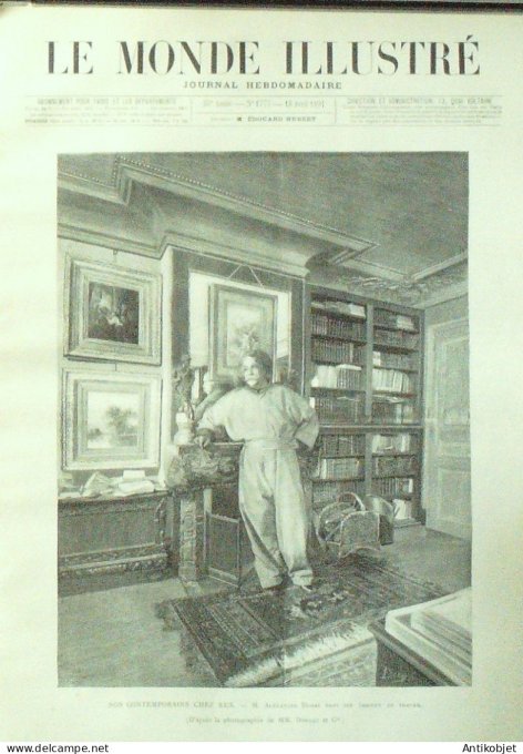 Le Monde illustré 1891 n°1777 Arcachon (33) Nice (06) Alexandre Dumas