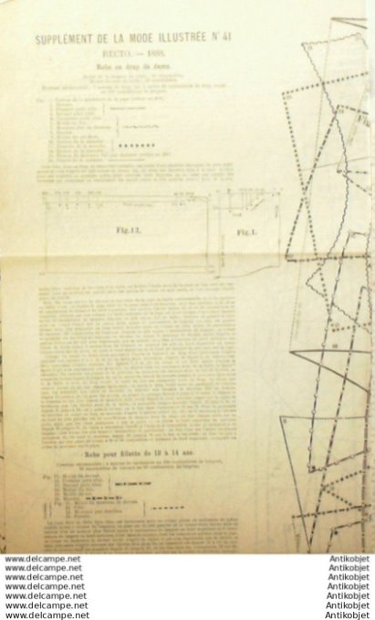 Journal + Patron Mode illustrée  1888 # 41 (with Pattern)