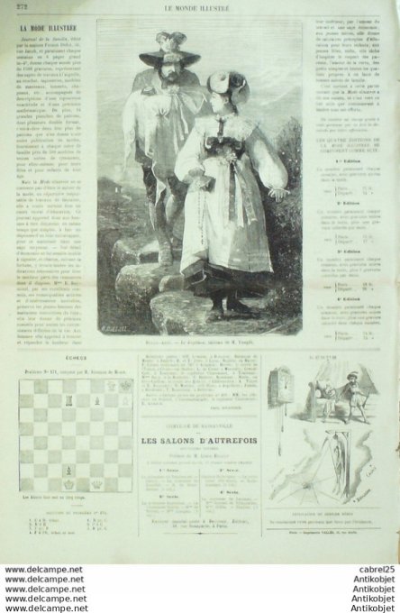 Le Monde illustré 1867 n°576 Cherbourg (50) Marseille (13) Brest (29) Espagne Madrid Rambouillet (78