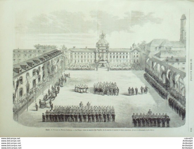 Le Monde illustré 1867 n°576 Cherbourg (50) Marseille (13) Brest (29) Espagne Madrid Rambouillet (78