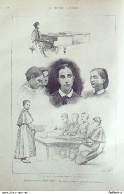 Le Monde illustré 1891 n°1777 Arcachon (33) Nice (06) Alexandre Dumas