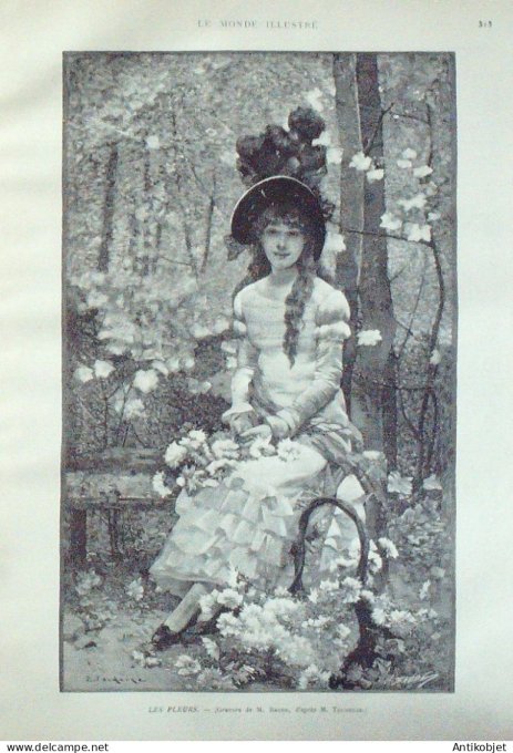 Le Monde illustré 1891 n°1777 Arcachon (33) Nice (06) Alexandre Dumas