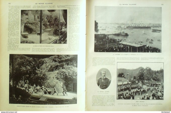 Le Monde illustré 1902 n°2374 Gimel (19) St-Sébastien Colombie Panama Colon Ploermel (56) Venezuela 