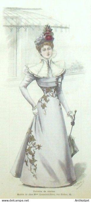 La Mode illustrée journal 1897 n° 28 Toilette de visites