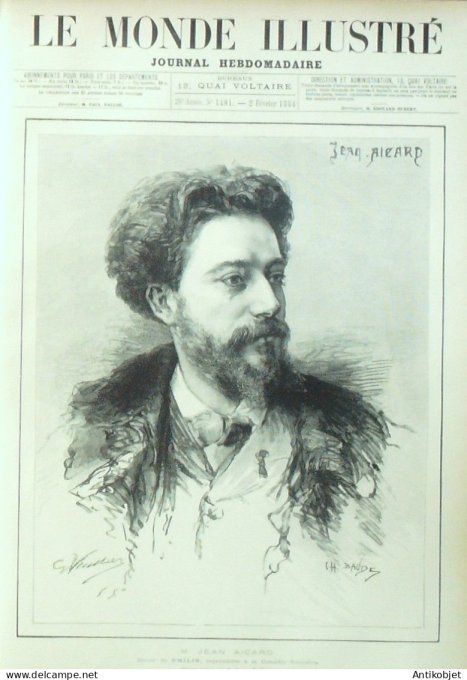 Le Monde illustré 1884 n°1401 Gustave Doré Tonkin digue de Palan Mont Saint-Michel (50)