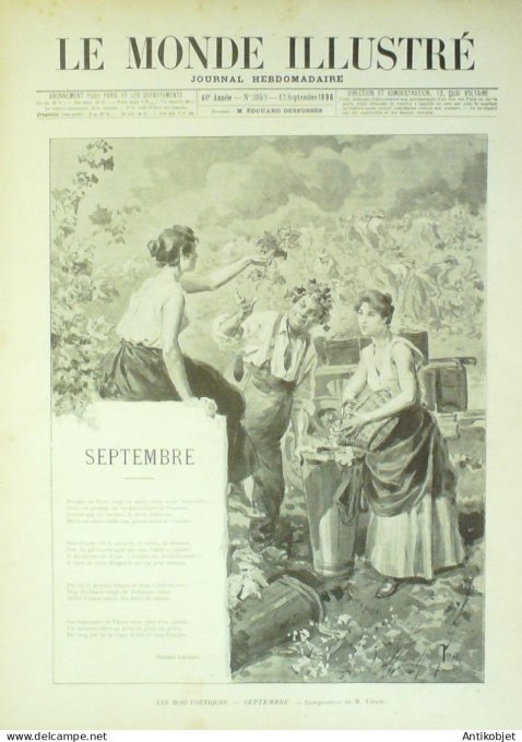 Le Monde illustré 1896 n°2059 Pologne Breslau Siésie Japon raz-de-marée Dieppe (76)