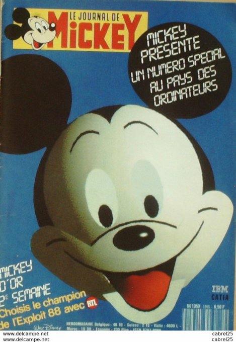 Journal de Mickey n°1895 PIETRI Julie (15-10-1988)
