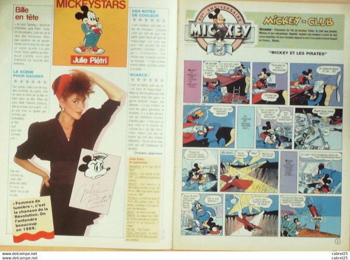 Journal de Mickey n°1895 PIETRI Julie (15-10-1988)