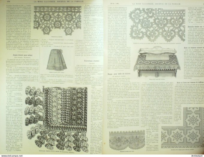 La Mode illustrée journal 1897 n° 28 Toilette de visites