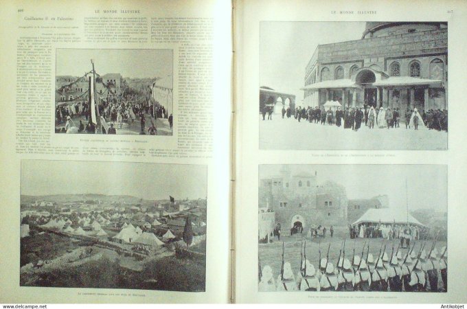 Le Monde illustré 1898 n°2173 Egypte Caire Boulaq-Dakrout Madagascar Mahalava Jérusalem Béthléem
