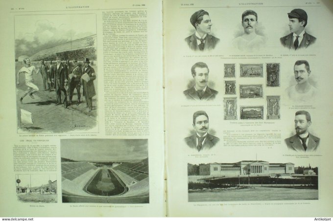 L'illustration 1896 n°2774 Léon Say Verdun (08) Jeux Olympiques Sibérie Irtyche