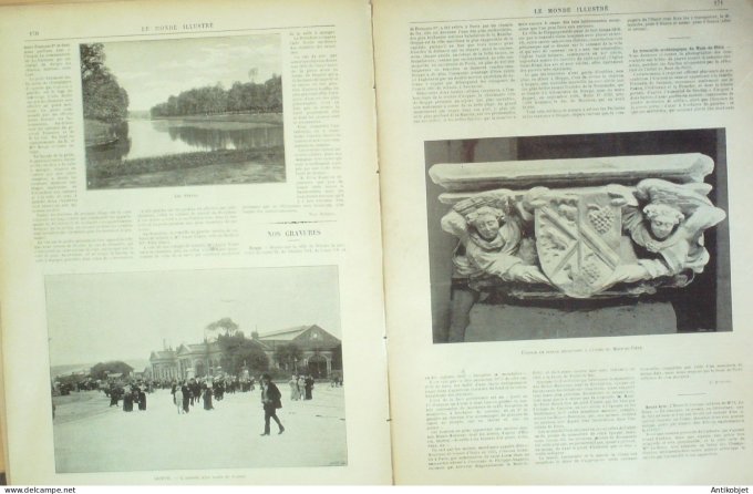 Le Monde illustré 1896 n°2059 Pologne Breslau Siésie Japon raz-de-marée Dieppe (76)