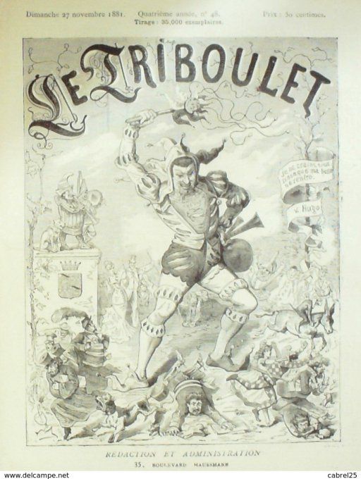 Le Triboulet 1881 n°48 WALDECK ROUSSEAU DE VOISIN LA VERNIERE CRAC BLASS
