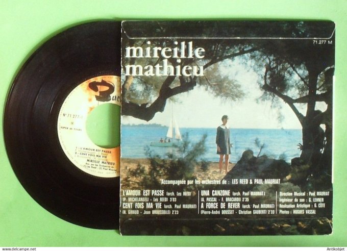 Mathieu Mireille 45T EP L'amour est passé 1968