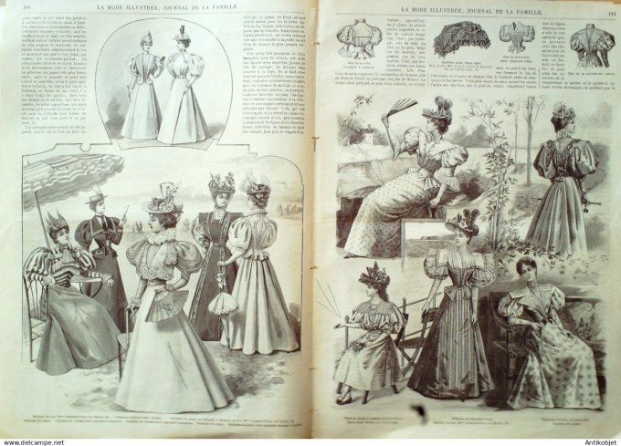 Mode illustree 1896 Lot de 10 journaux