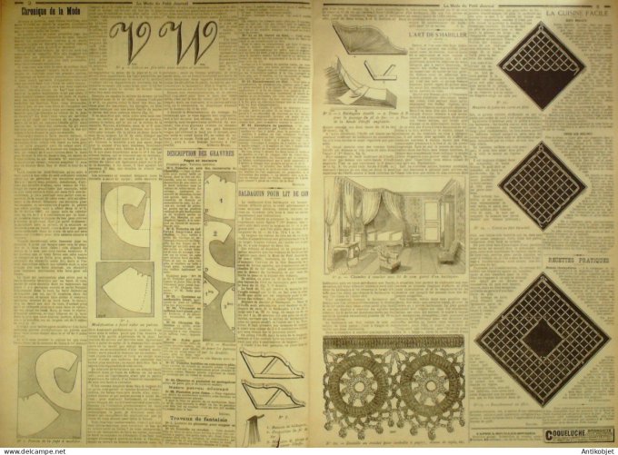 La Mode du Petit journal 1898 n°22 Robes en lainage & Cachemire