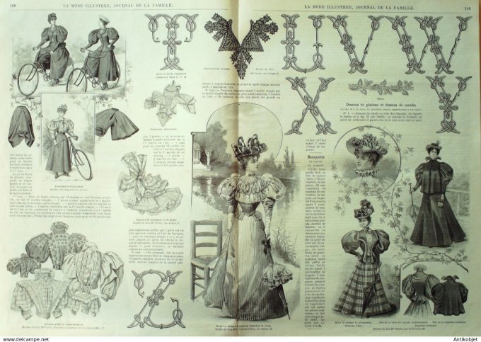 Mode illustree 1896 Lot de 10 journaux