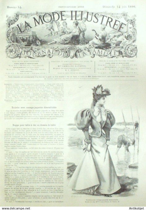 Mode illustree 1896 Lot de 10 journaux