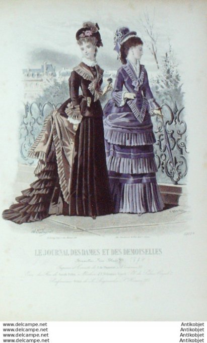 Journal des Dames Demoiselles 1874 # 1207 (Maison Plument)
