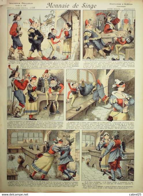 Monnaie  de Singe  (Pellerin d'epinal) Dous Y'nell