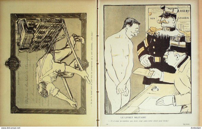 L'Assiette au beurre 1906 # 279 Vas papiers Grandjouan