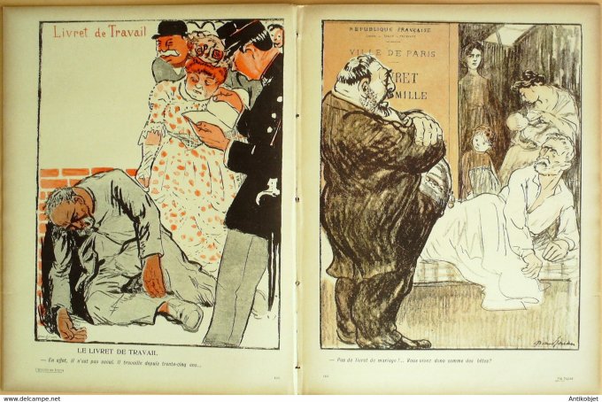 L'Assiette au beurre 1906 # 279 Vas papiers Grandjouan
