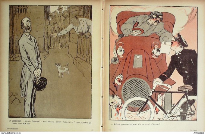 L'Assiette au beurre 1906 # 279 Vas papiers Grandjouan