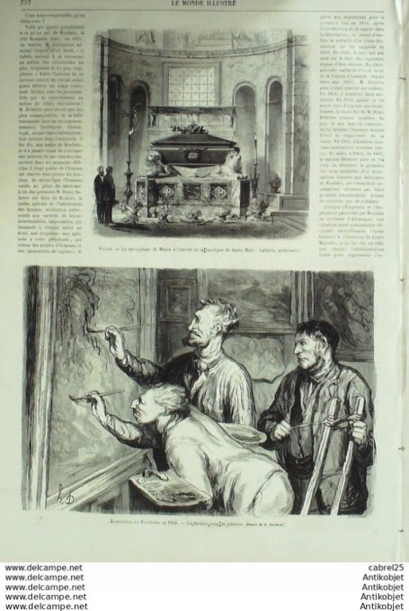 Le Monde illustré 1867 n°575 Angleterre Oxford Cambridge Yoles Roubaix (59) Italie Venise