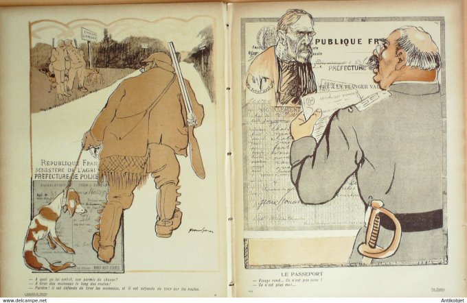 L'Assiette au beurre 1906 # 279 Vas papiers Grandjouan