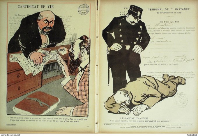 L'Assiette au beurre 1906 # 279 Vas papiers Grandjouan