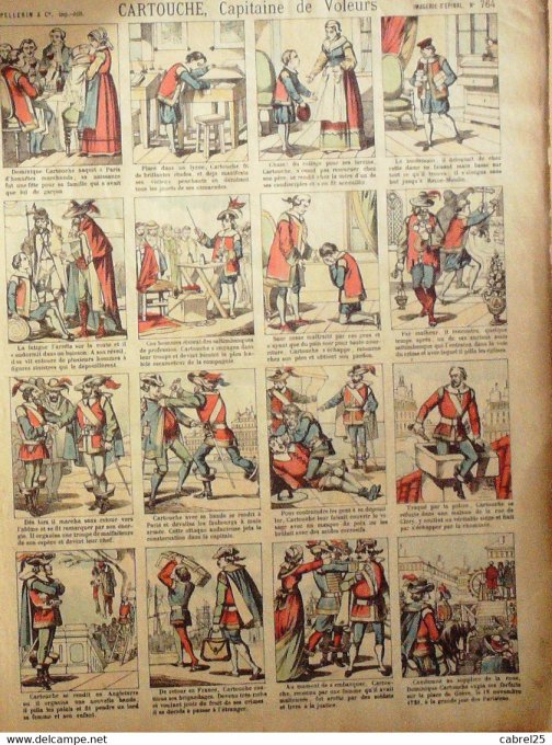 Cartouche Capitaine  de Voleurs (Pellerin d'epinal)