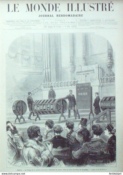 Le Monde illustré 1879 n°1140 Allemagne Waldeck Arolsen Etats-Unis Bingham