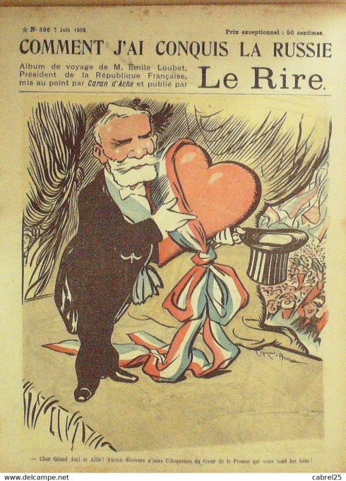 Le Rire 1902 n°396 "RUSSIE" Caran Ache O'Galop Fau Métivet
