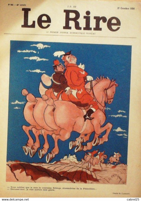 Le Rire 1934 n°821 Carrizey Simons Roy Van Rompaey BellusNob Effel Frick Coudert Ferrazzini