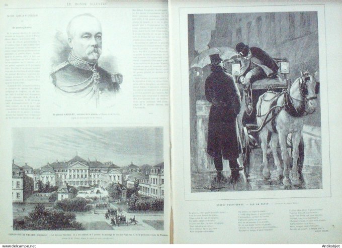 Le Monde illustré 1879 n°1140 Allemagne Waldeck Arolsen Etats-Unis Bingham