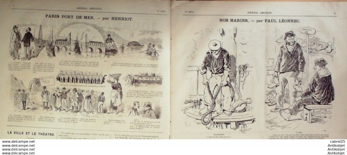 Le Journal Amusant 1886 n°1573 Fils De Jahel Simone Arnaud Mars Cirque D'hiver Henriot