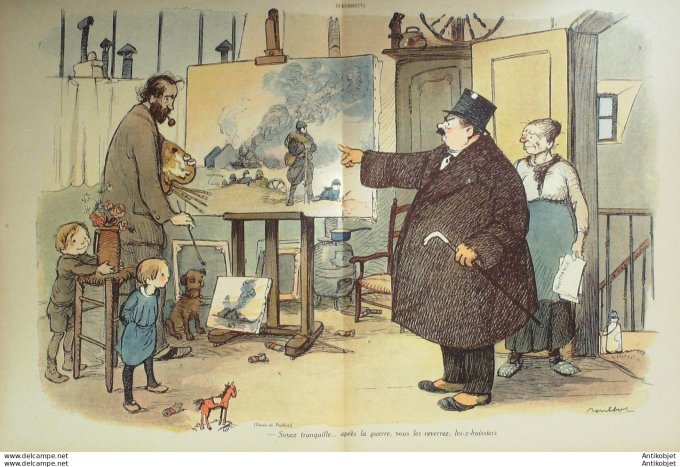 La Baionnette 1916 # 054 (Question des loyers) Ornder Fabiano Branly Poulbot Capy