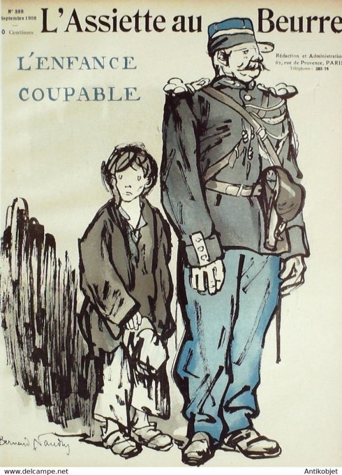 L'Assiette au beurre 1908 # 389 L'enfance coupable Naudin Bernard