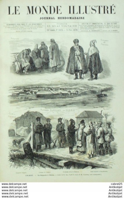 Le Monde illustré 1876 n°1024 Sevres (92) Usa élections Rutherford Tilden Diaz De La Rena