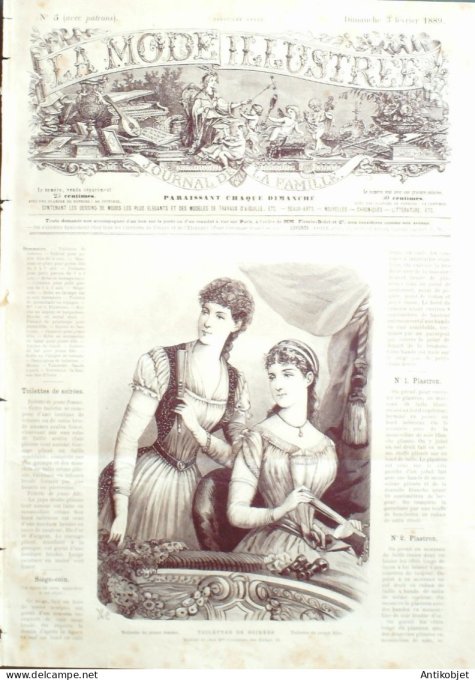 Journal + Patron Mode illustrée  1889 # 05 (with Pattern)
