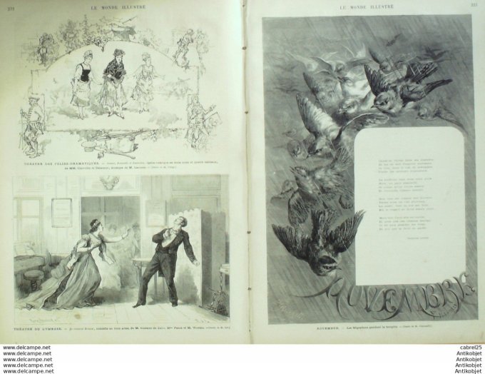 Le Monde illustré 1876 n°1024 Sevres (92) Usa élections Rutherford Tilden Diaz De La Rena