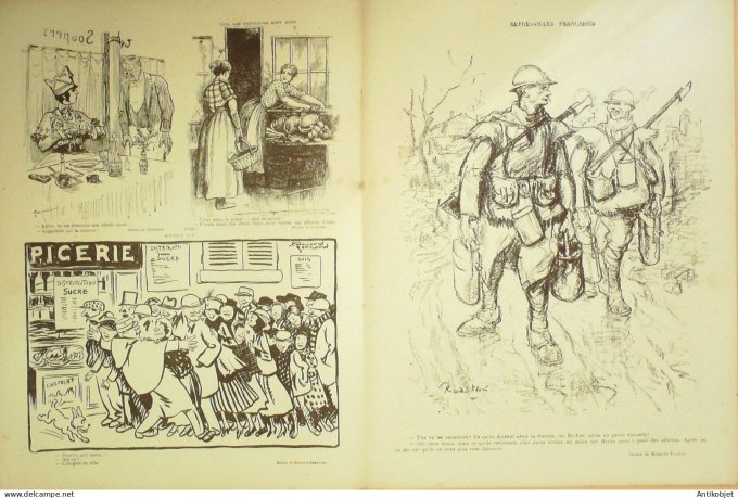 Le Rire Rouge 1917-04-14 # 126 Journal humoristique Ed.Originale Represailles