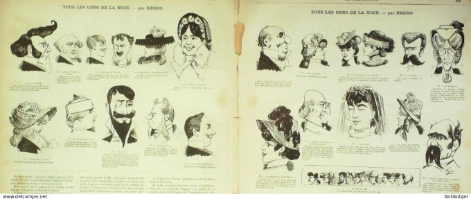 La Caricature 1881 #  82 Paris aux bains de mer Bach Jules Claretie Robida